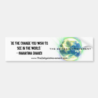 The Zeitgeist Movement Bumper Sticker