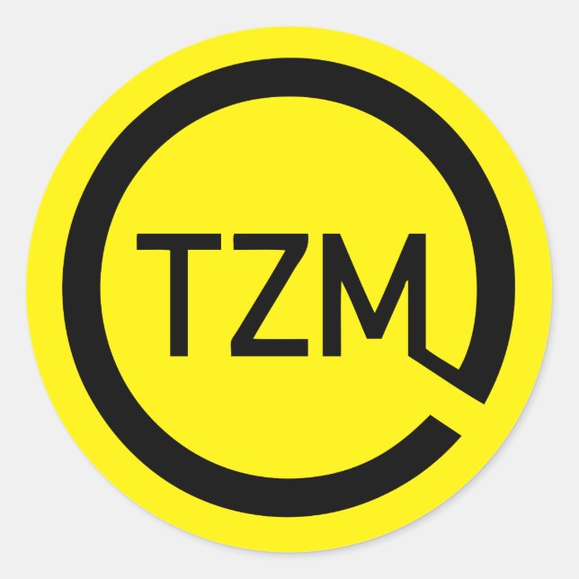 The Zeitgeist Movement Logo Classic Round Sticker (Front)