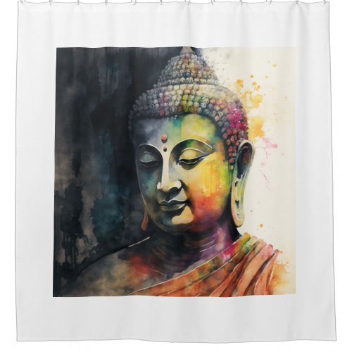 The Zen buddha Master Shower Curtain
