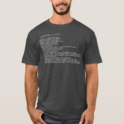 The Zen of Python T_Shirt