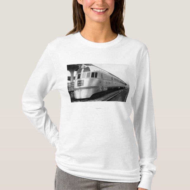 The ZepherStainless Steel Streamlined Train T-Shirt (Front)