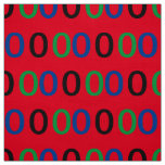 the zero in different colors fabric