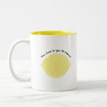 The Zest Is Yet To Come Lemon Two-tone Coffee Mug at Zazzle