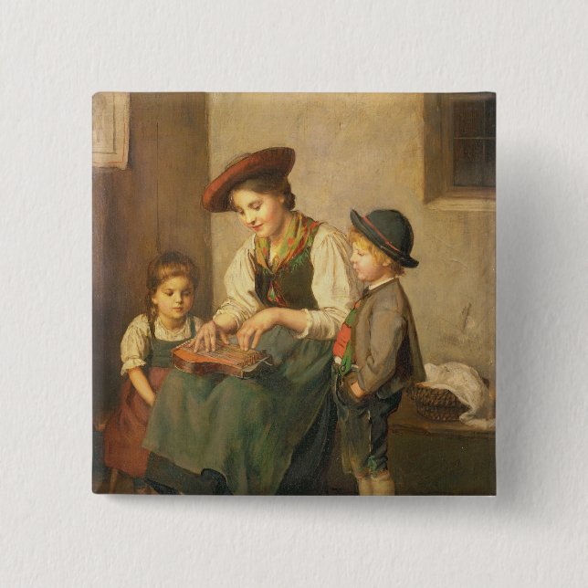 The Zither Player Button (Front)