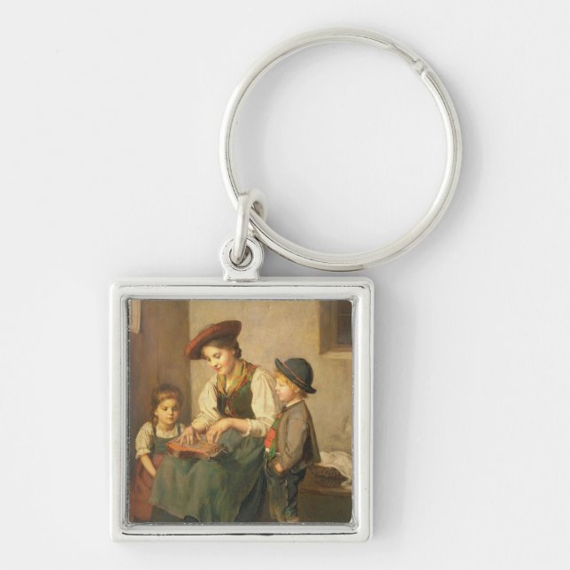 The Zither Player Keychain (Front)