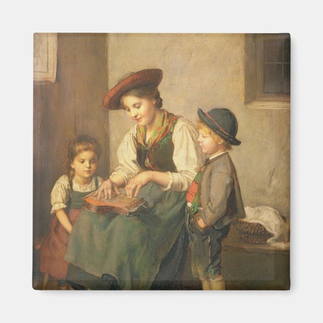 The Zither Player Magnet (Front)