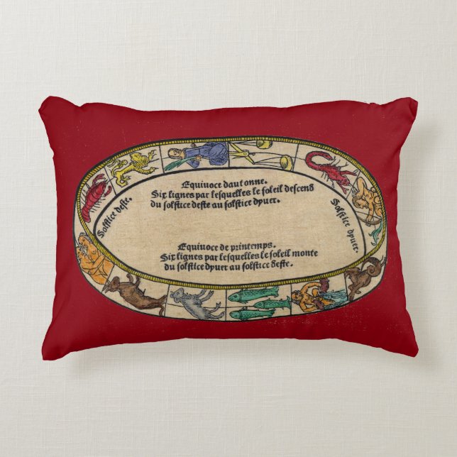The Zodiac, 1496 Accent Pillow (Front)