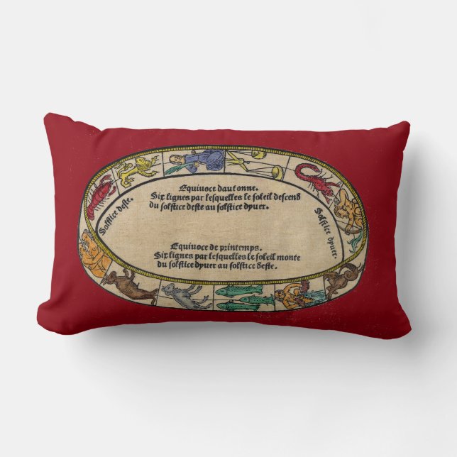 The Zodiac, 1496 Lumbar Pillow (Front)