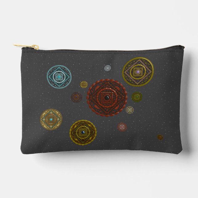 The Zodiac Mandalas Accessory Pouch (Front)