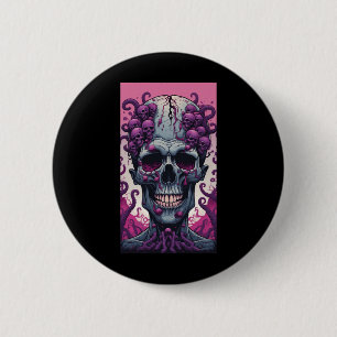 The Zombie Has Brain Covering Its Head Button
