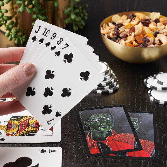 The Zombie Painting by Alfred Fox Poker Cards (In Situ)