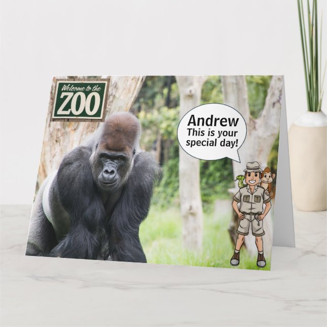 The Zoo Birthday Card (Front)