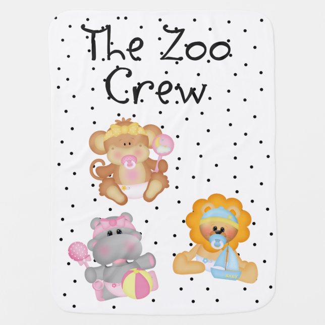 The Zoo Crew Baby Blanket (Front)