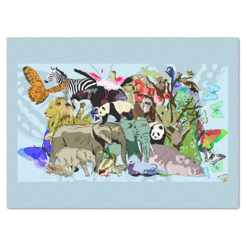 the zoo tissue paper