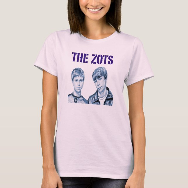 The Zots Close up Sketch - Pink Shirt (Front)