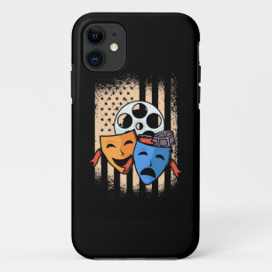 Theater Actor America Flag iPhone 11 Case