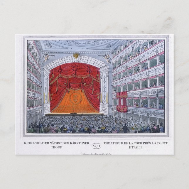 Theater am Karntnertor Vienna Postcard (Front)