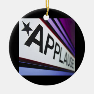 Theater Applause Sign Ceramic Ornament