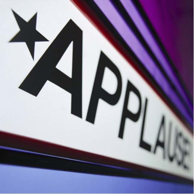 Theater Applause Sign Statuette (Front)