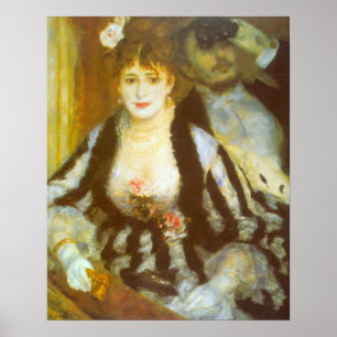 Theater Box by Pierre Renoir, Vintage Fine Art Poster
