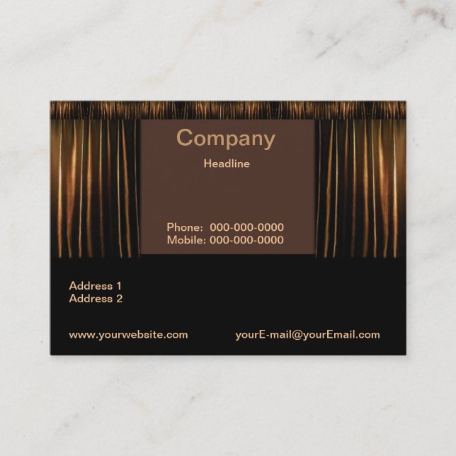 Theater Business Card (Front)