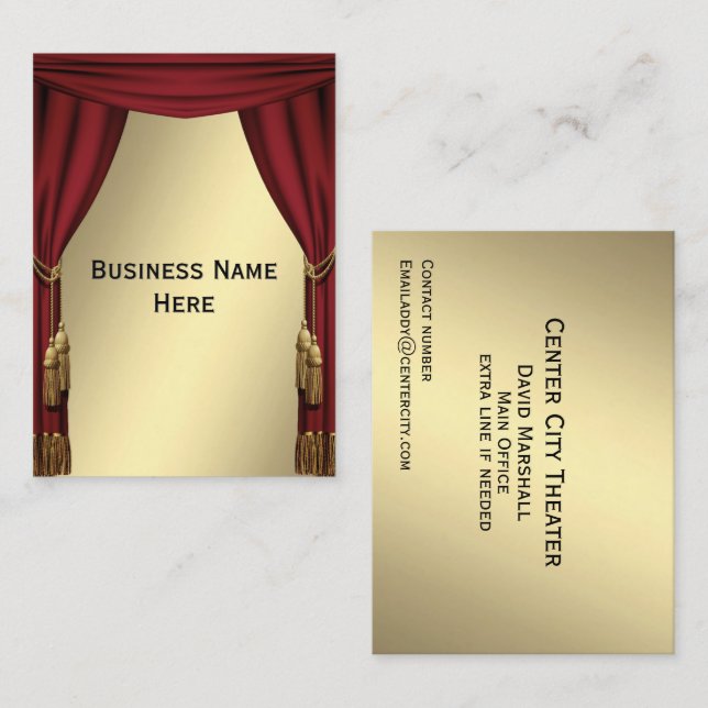 Theater Business Card (Front/Back)