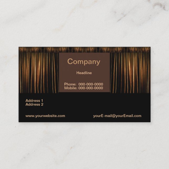 Theater Business Card (Front)