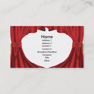 Theater curtains business card design