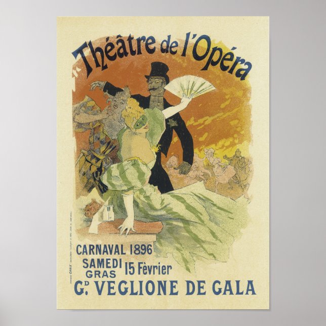 Theater De L'Opera, Jules Cheret Poster (Front)