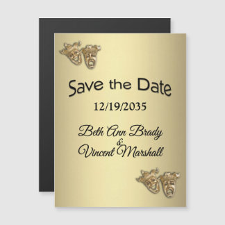 Theater Design Save the Date Magnetic Invitation