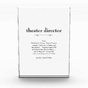 Theater Director Definition Thank You Gift Photo Block