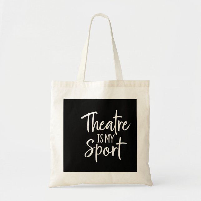 Theater Gifts for Actors Musical Theater is my Spo Tote Bag (Front)
