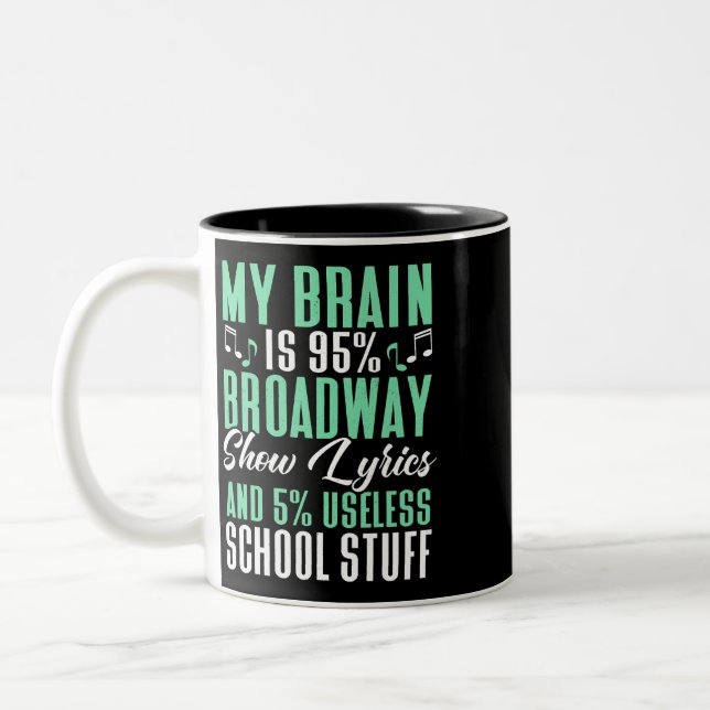 Theater Girl Theatre Actress Acting For Women MP Two-Tone Coffee Mug (Left)