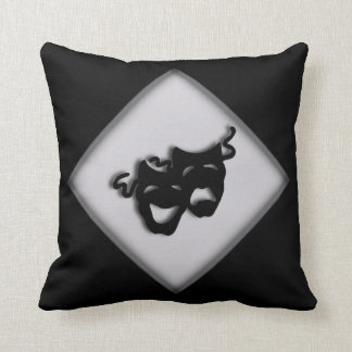 Theater Happy Sad Greek Masks Throw Pillow