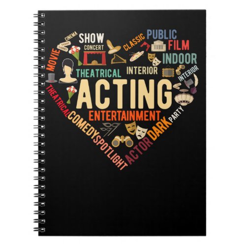 Theater Heart Drama Acting Notebook