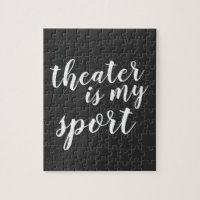 Theater is my Sport Simple Modern Graphic