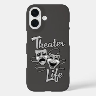 Theater Life Comedy and Tragedy Masks iPhone 16 Case