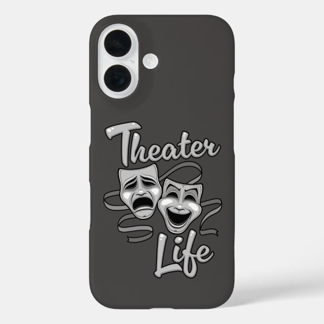 Theater Life Comedy and Tragedy Masks Case-Mate iPhone Case (Back)