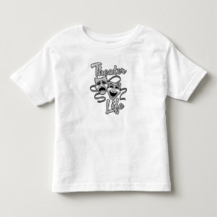 Theater Life Comedy and Tragedy Masks Toddler T-shirt