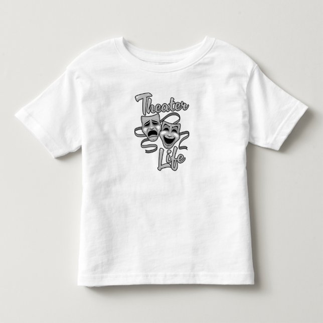 Theater Life Comedy and Tragedy Masks Toddler T-shirt (Front)