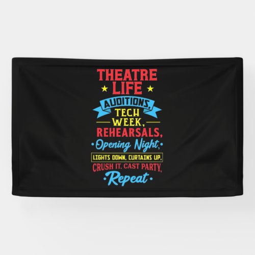 Theater Life For Actor Banner