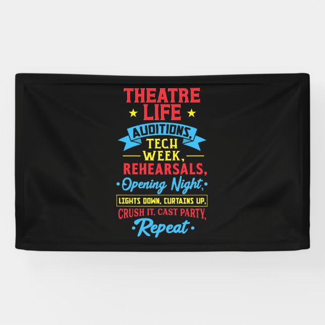 Theater Life For Actor Banner (Horizontal)