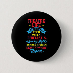 Theater Life For Actor Button