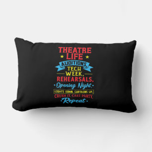 Theater Life For Actor Lumbar Pillow