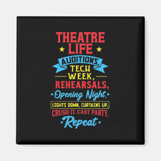 Theater Life For Actor Magnet