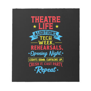 Theater Life For Actor Notepad