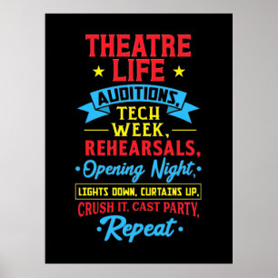 Theater Life For Actor Poster