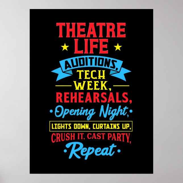 Theater Life For Actor Poster (Front)