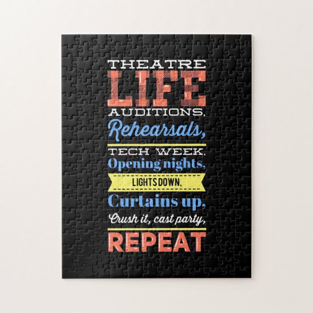 Theater Life Repeat Jigsaw Puzzle (Vertical)