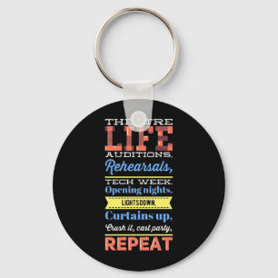 Theater Life Repeat Keychain